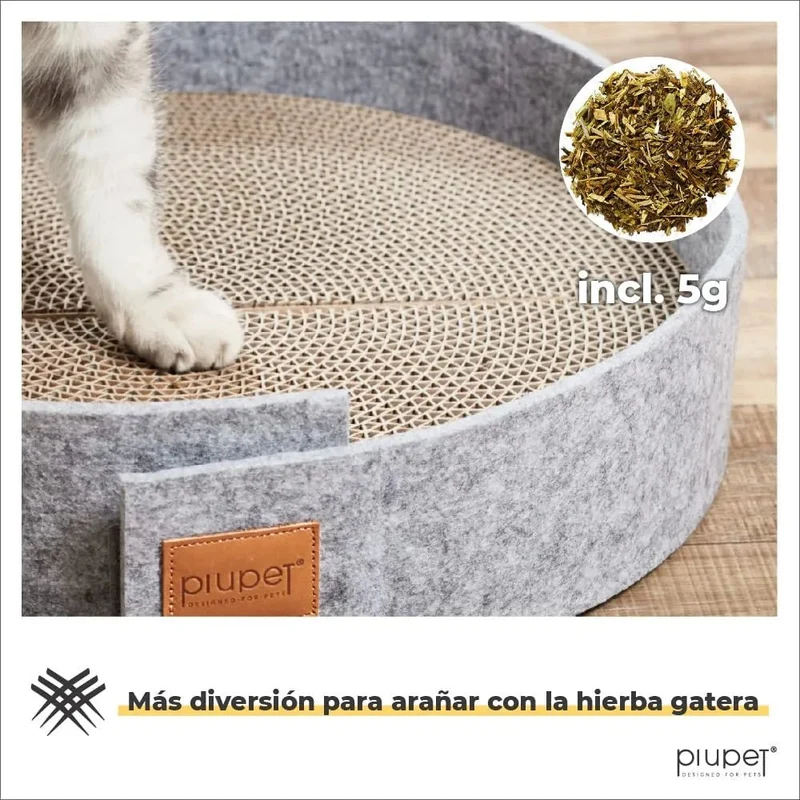 Arranhador para gato com erva gateira PiuPet®