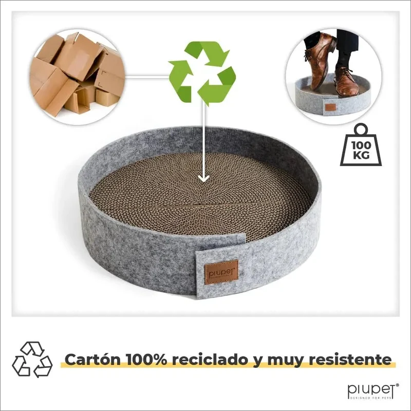 Arranhador para gato com erva gateira PiuPet®