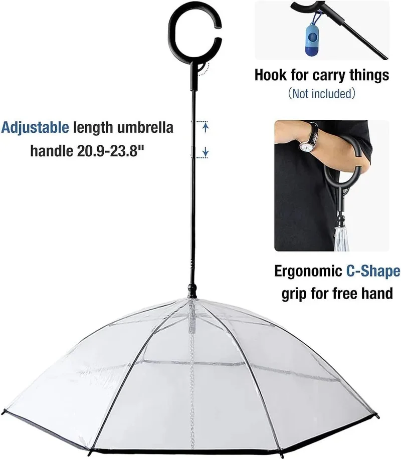 Guarda-chuva com trela, para cães, para passeios ao ar livre com chuva