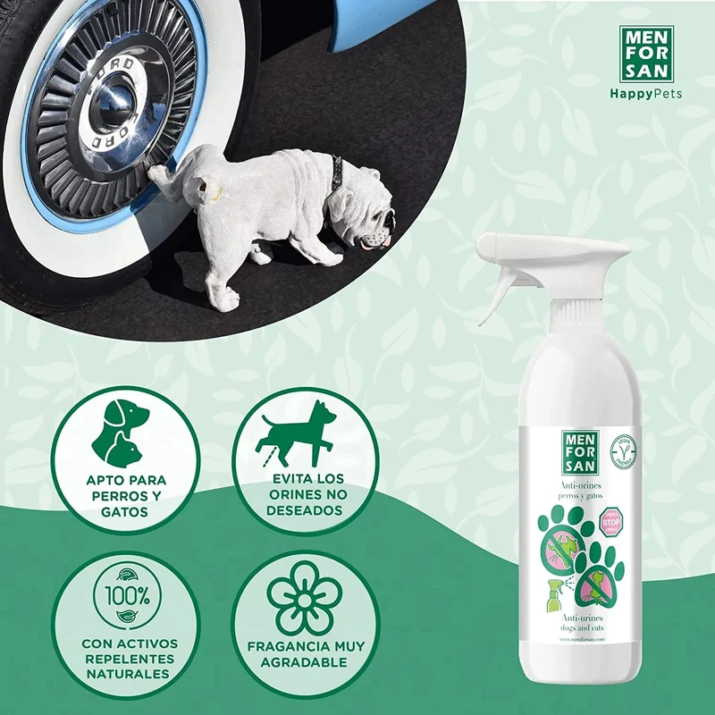 MENFORSAN Anti-urina cães e gatos 750 ml, produto educador repelente anti-urina