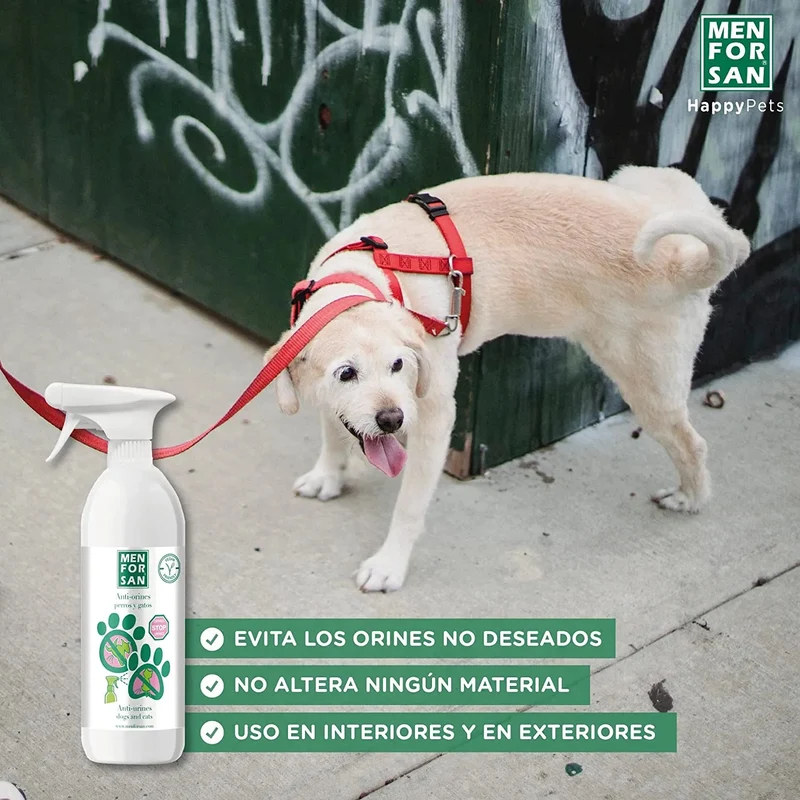 MENFORSAN Anti-urina cães e gatos 750 ml, produto educador repelente anti-urina