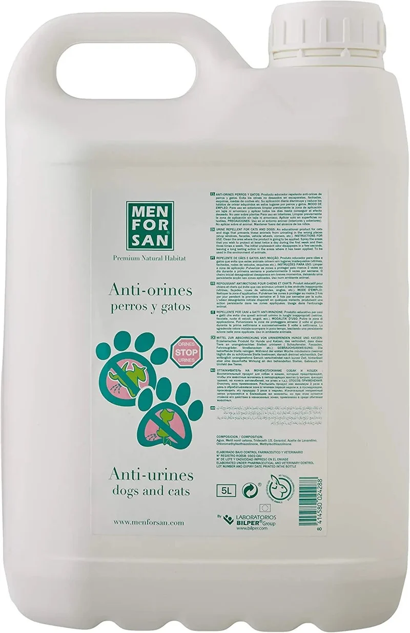 MENFORSAN Anti-urina cães e gatos 750 ml, produto educador repelente anti-urina