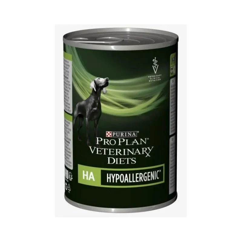 PURINA Pro Plan Veterinary Diet Canine HA - Hypoallergenic | Wet Mousse | 12 latas x 400 grams