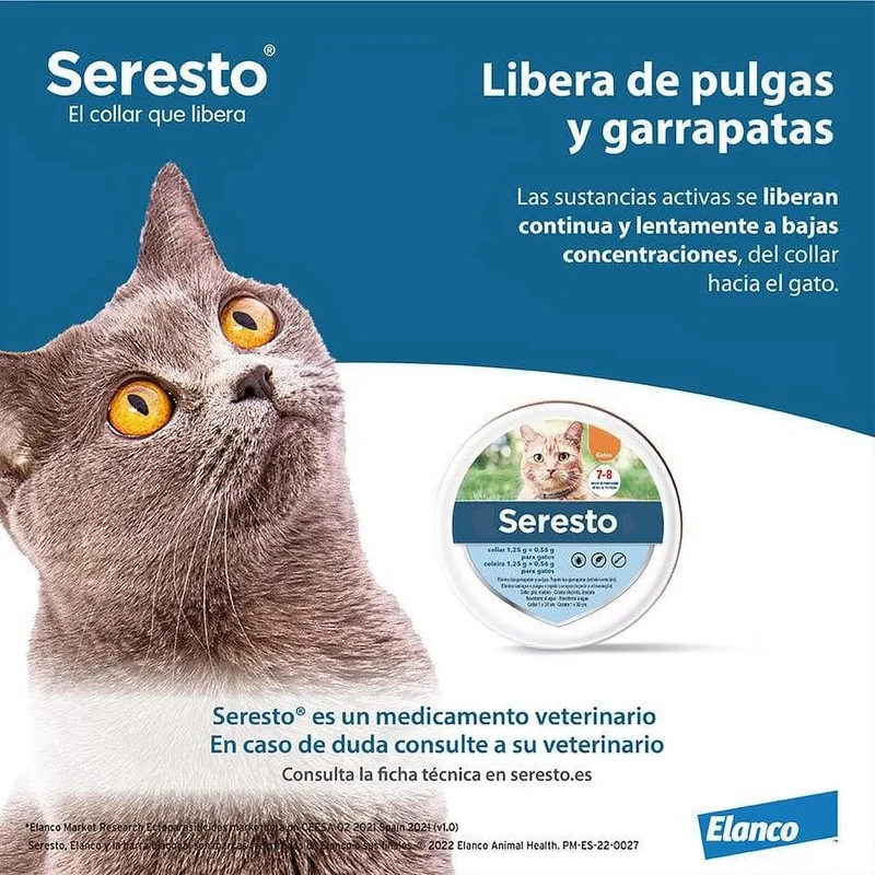 SERESTO Desparasitante Coleira para Gato