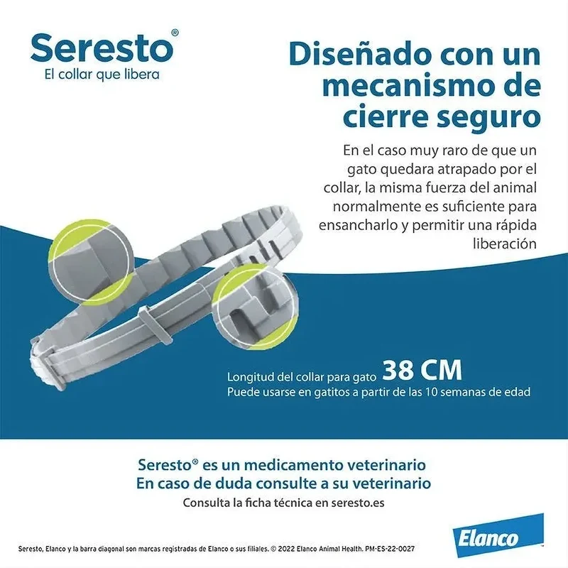 SERESTO Desparasitante Coleira para Gato