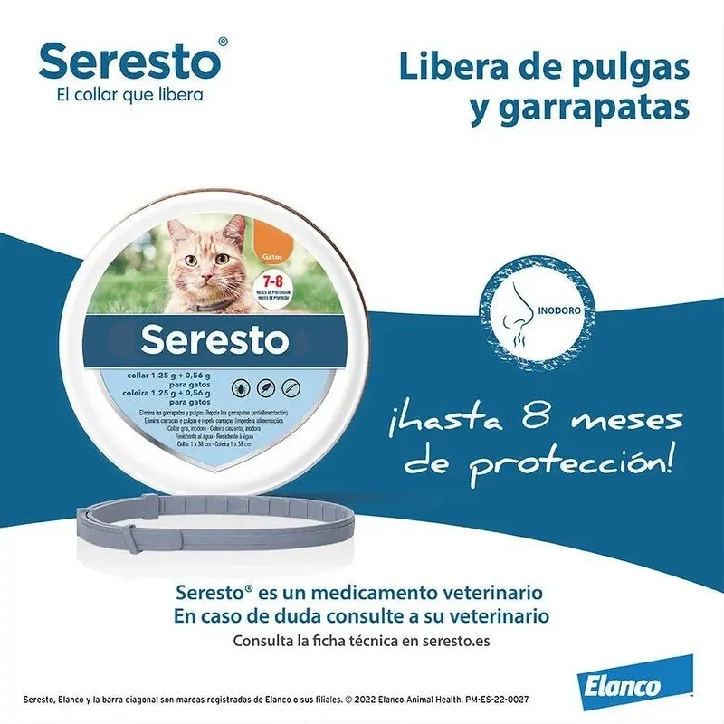 SERESTO Desparasitante Coleira para Gato