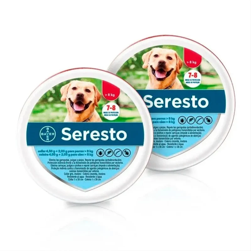 SERESTO Desparasitante Coleira para Cão Grande mais de 8 KG (70 CM)