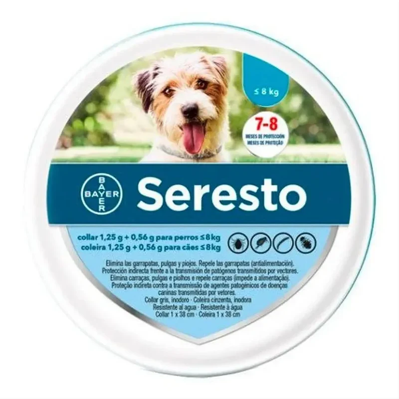 SERESTO Desparasitante Coleira para Cão Pequeno até 8 KG (AZUL)