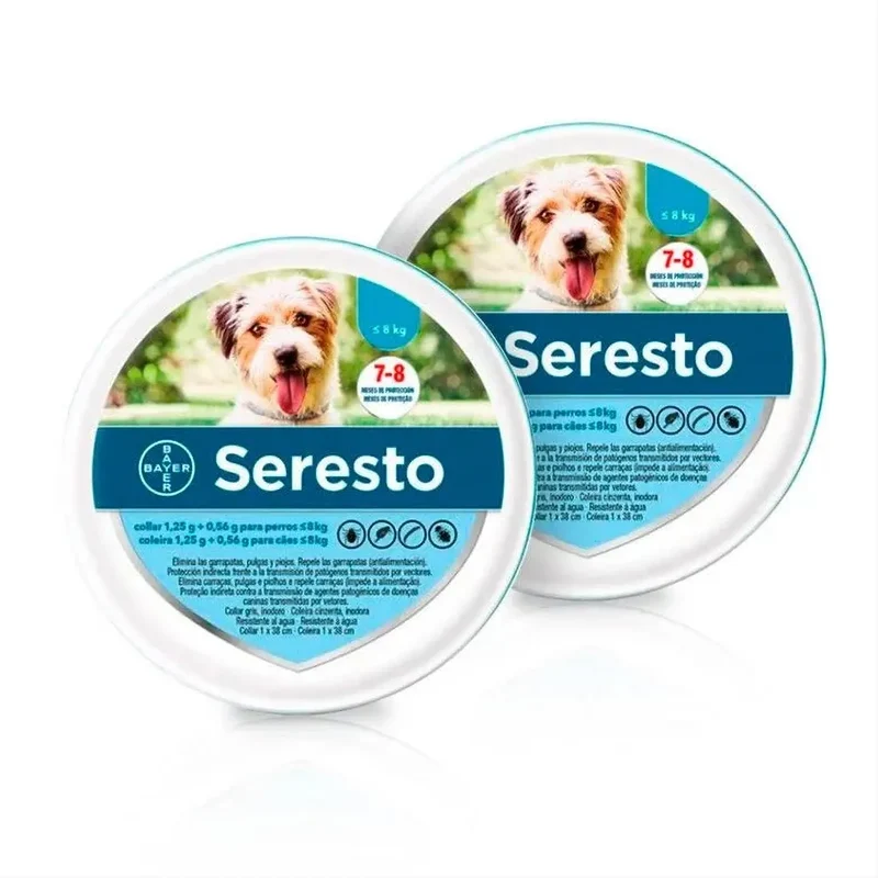 SERESTO Desparasitante Coleira para Cão Pequeno até 8 KG (AZUL)