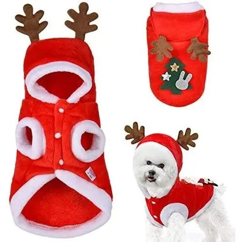 Conjunto Roupa de Natal para cão ou Gato ( 4 tamanhos)