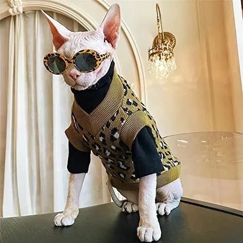 Camisola, com manga e sem manga, para gato Sphynx