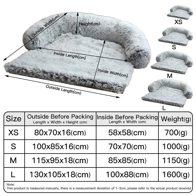 Cama Super-Fôfa, Quente e Confortável, Ideal para o Sofá, para Cães