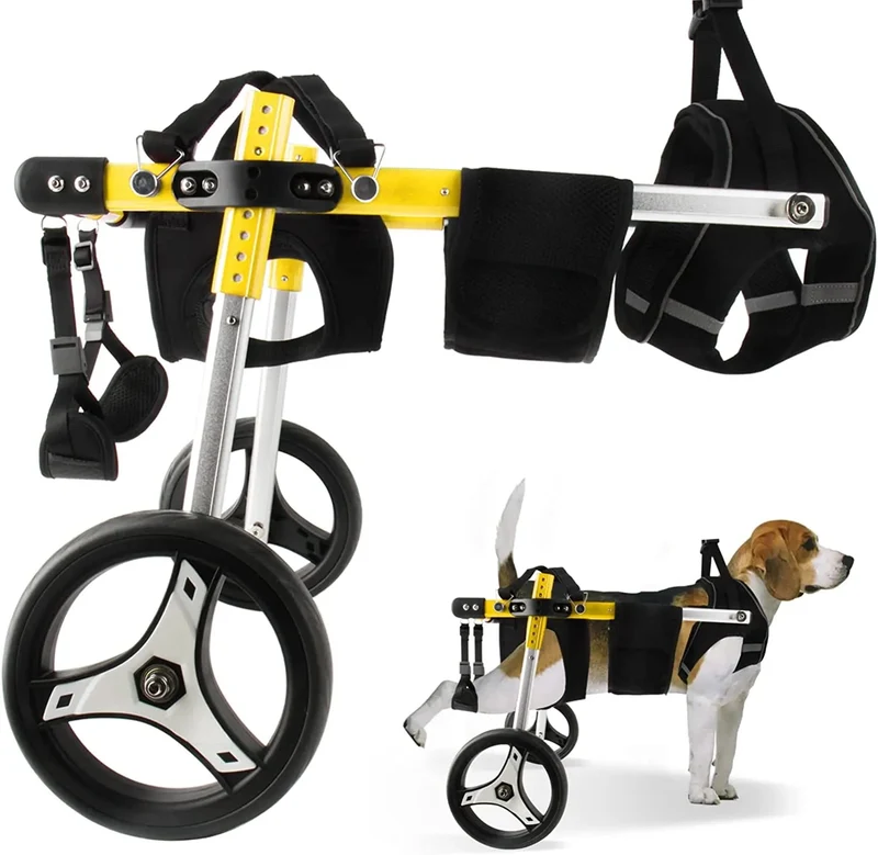 Cadeira de Rodas / Andarilho para Cães, Ajustável, para pernas traseiras incapacitadas