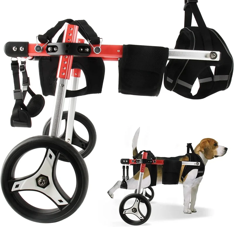Cadeira de Rodas / Andarilho para Cães, Ajustável, para pernas traseiras incapacitadas
