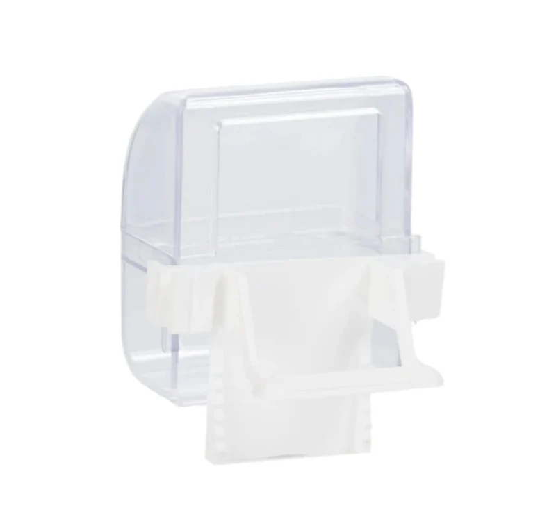Kanarienfutternapf mit Stufe weiß 8x4.5x6.5cm