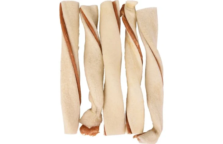Snack R'hide Kaurolle Weiß mit Ente 12 cm 24 Gramm – 5 Stück 70 Gramm
