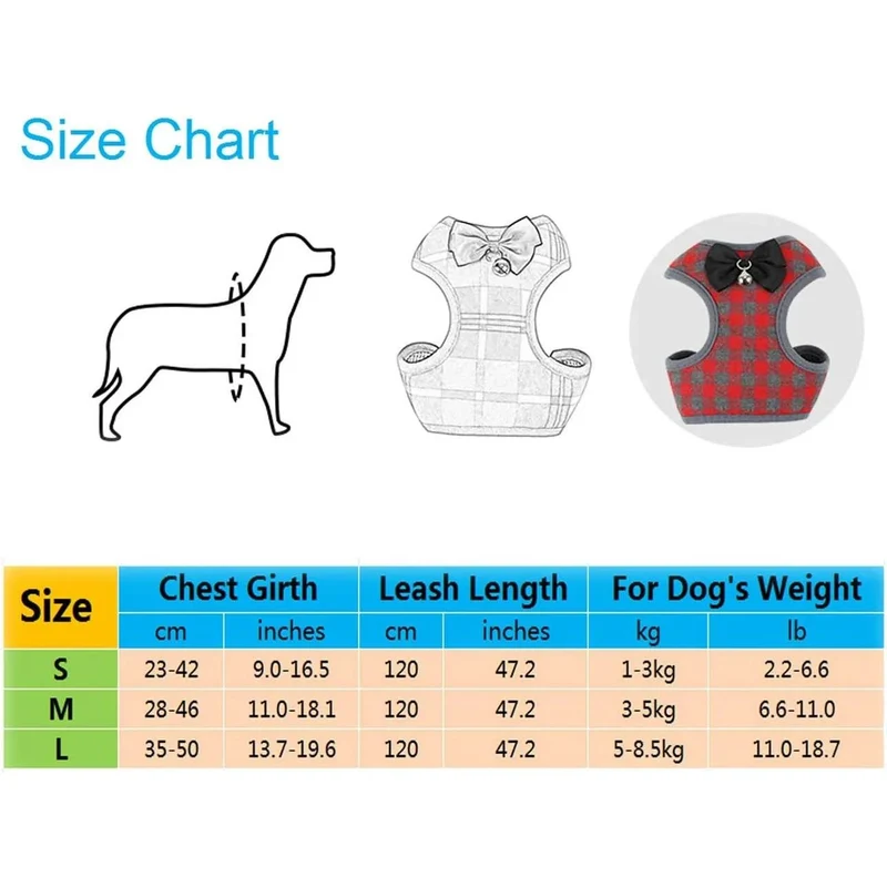 Conjunto de Trela e Arnês / Peitoral para Gatos ou Cães Pequenos, Macio e Respirável