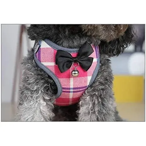 Conjunto de Trela e Arnês / Peitoral para Gatos ou Cães Pequenos, Macio e Respirável