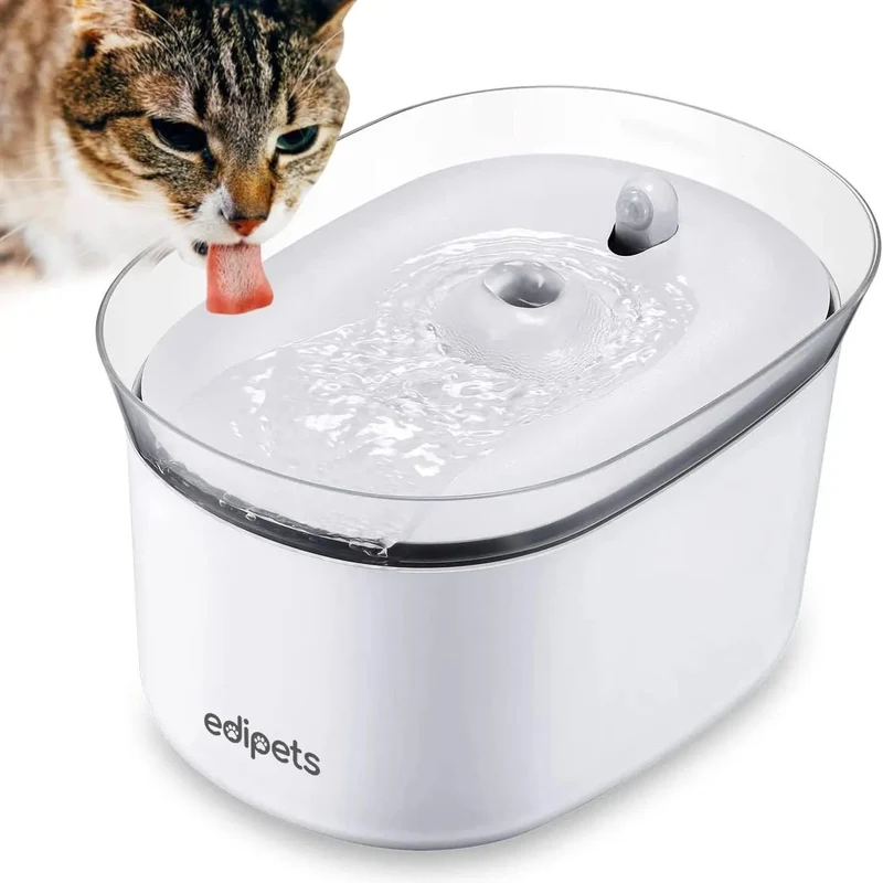 Fonte para Gatos, 2,5 Litros, Bebedouro Automático com Sensor de Infravermelhos + 2 filtros de carbono