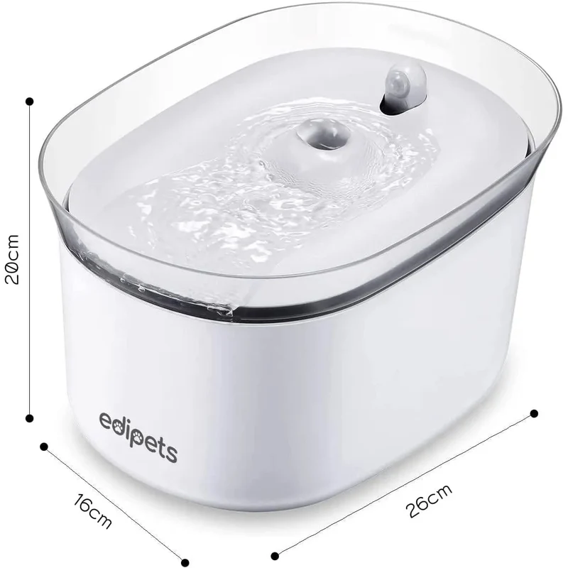 Fonte para Gatos, 2,5 Litros, Bebedouro Automático com Sensor de Infravermelhos + 2 filtros de carbono
