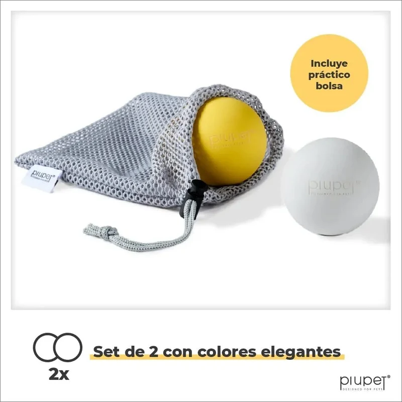 Conjunto de 2 Bolas para Cães, Resistentes a Mordidas