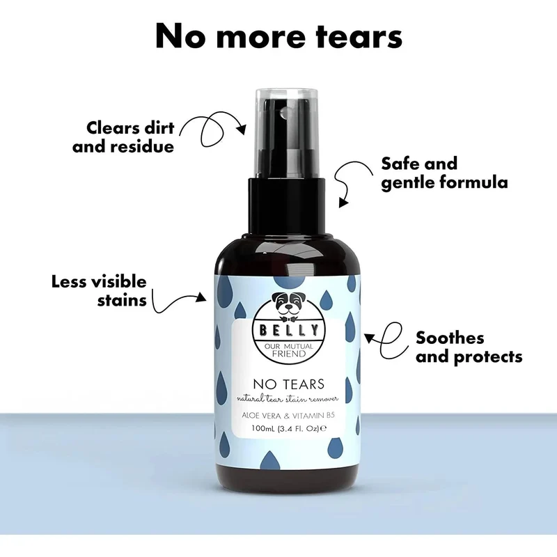 Spray Limpador de Olhos para Cães - com Aloé Vera e vitamina B5 (100 ml) - Orgânico - Belly