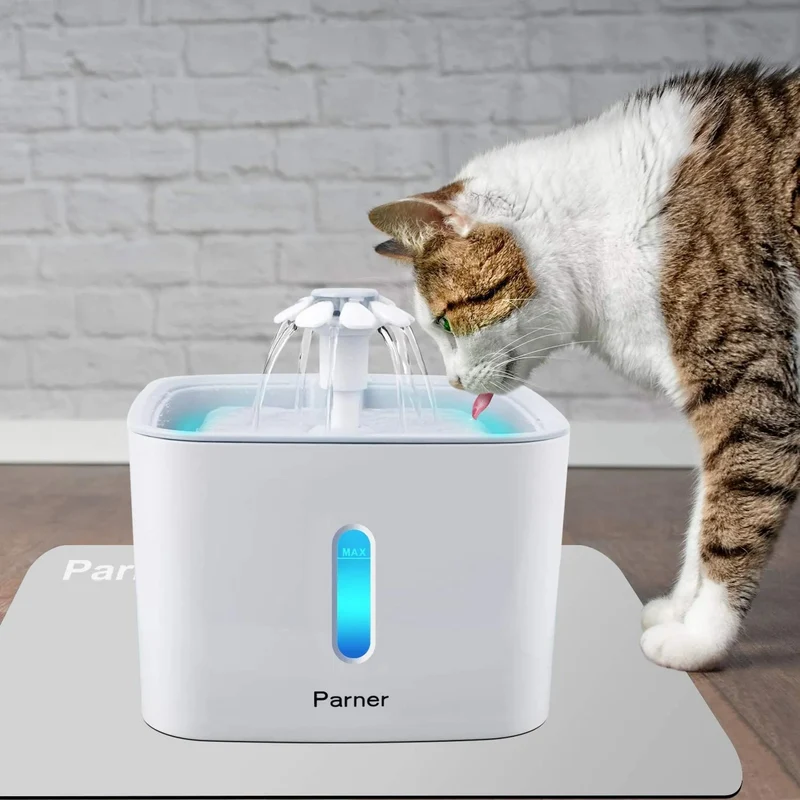 Fonte de Água Bebedouro 2,5 litros + 4 Filtros, para Gatos ou Cães