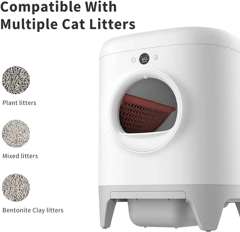 Liteira WC para Gatos - Inteligente Autolimpante, com eliminação de odores, PETKIT Pura X