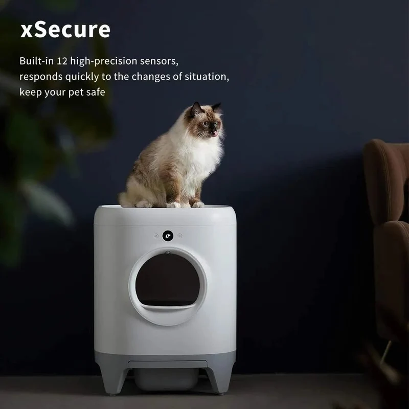 Liteira WC para Gatos - Inteligente Autolimpante, com eliminação de odores, PETKIT Pura X