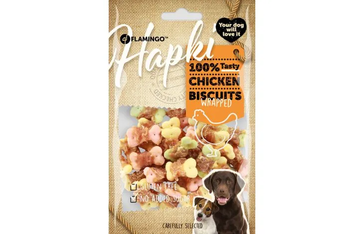 Snack-Hapki-Keks mit Huhn 85 Gramm, Flamingo