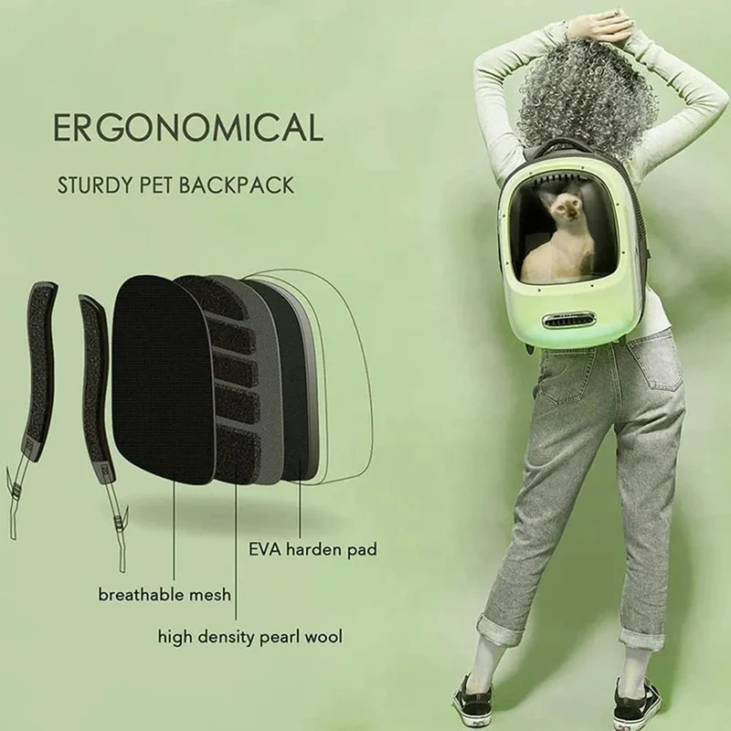 Mochila de Viagem Ventilada, para Gatos ou Cães Pequenos