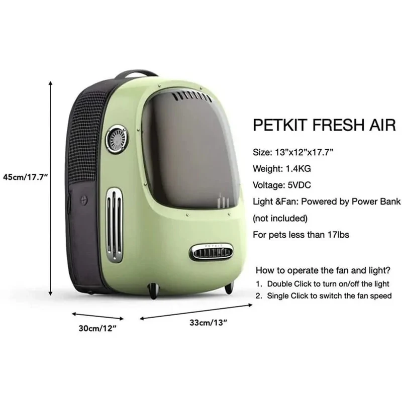 Mochila de Viagem Ventilada, para Gatos ou Cães Pequenos