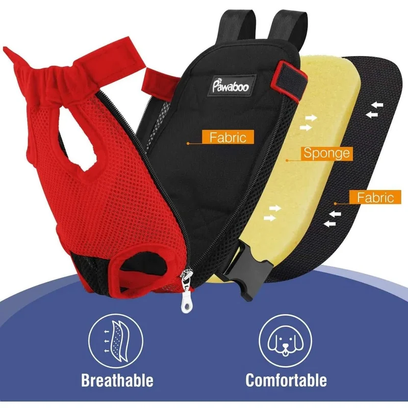 Mochila Transportadora Frontal Ajustável para Cães Pequenos