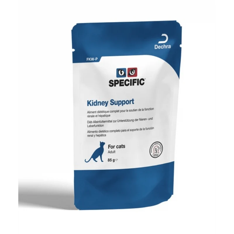 Specific Cat Specific FKW-P Kidney Support - Caixa com 12 Embalagens de 85 gramas cada