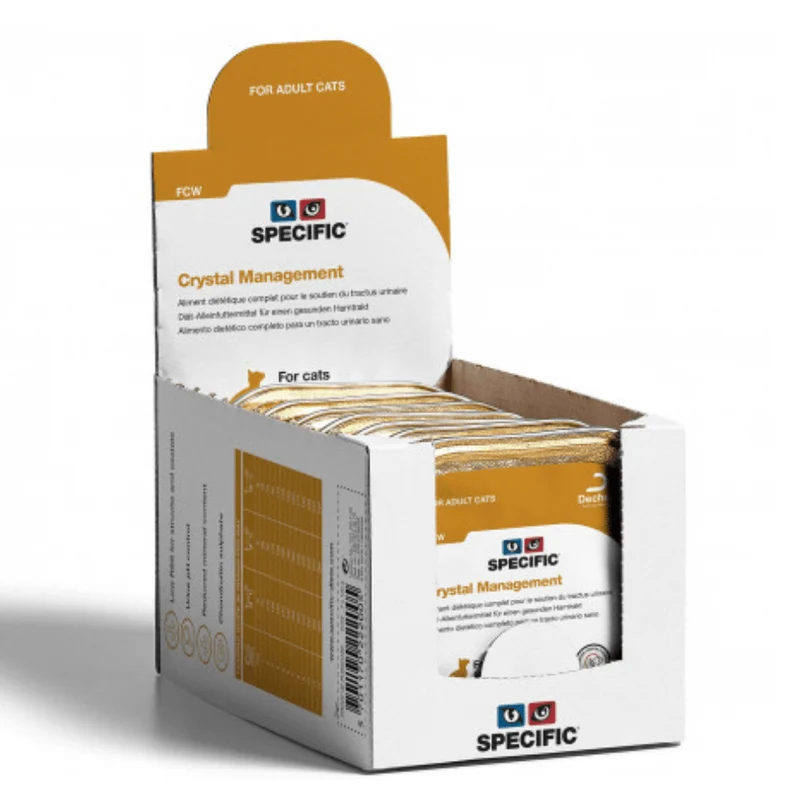 Specific Cat FCW Crystal Prevention Wet (Terrina) - Caixa com 7 Embalagens de 100 gramas cada