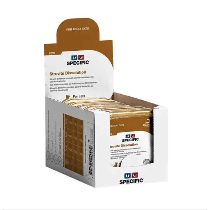 Specific Cat FSW Struvite Dissolution Wet (Terrina) - Caixa com 7 Embalagens de 100 gramas cada