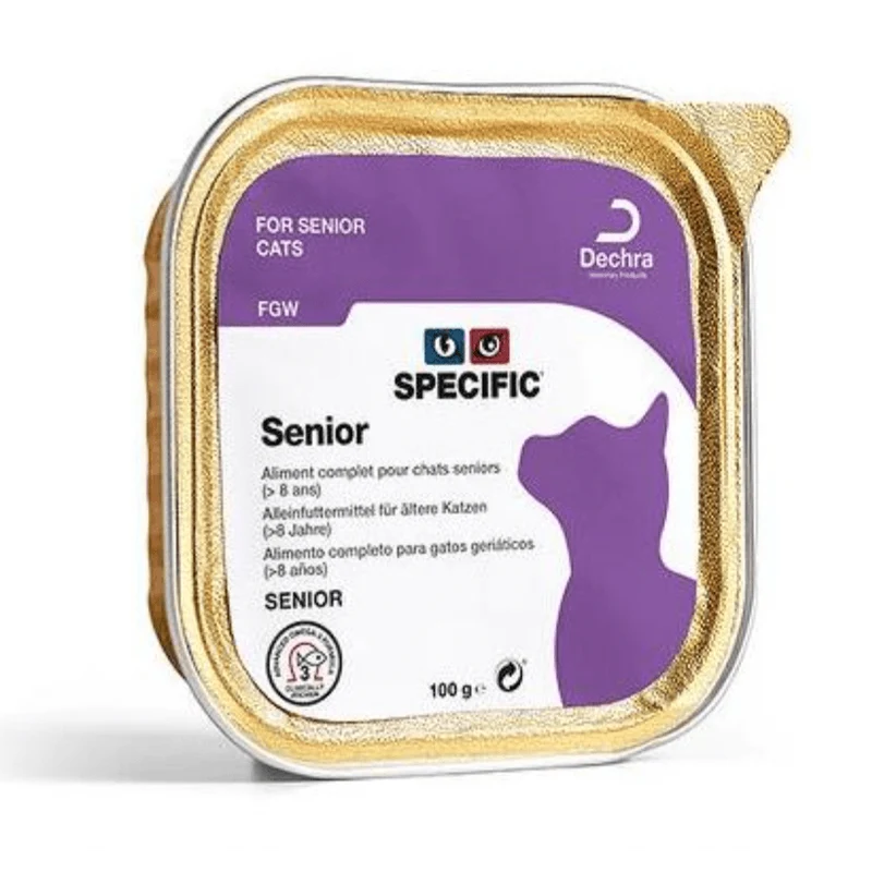 Specific Cat SENIOR FGW Adult Wet (Terrina) - Caixa com 7 Embalagens de 100 gramas cada