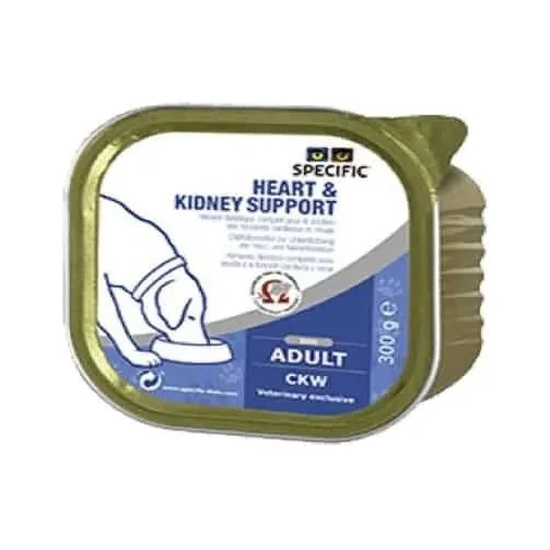 Specific Dog CKW Heart & Kidney Support Wet (Terrina) - Caixa com 6 Embalagens de 300 gramas cada
