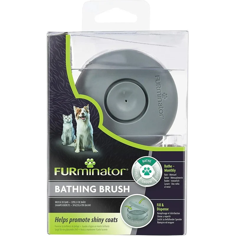 Escova de banho para cães e gatos - FURminator - Para uma pele brilhante