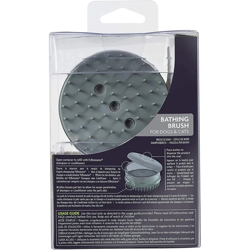 Escova de banho para cães e gatos - FURminator - Para uma pele brilhante
