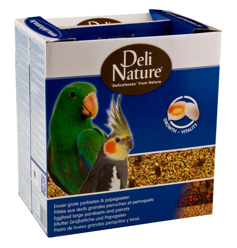 Deli Nature Eifutter Patee Großsittiche und Papageienfett 10 kg