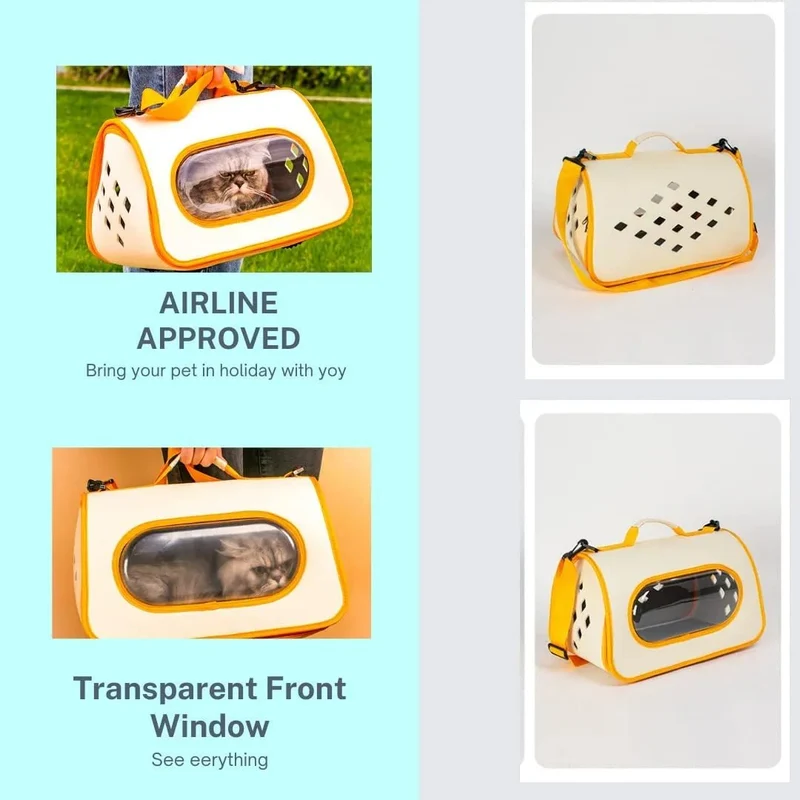 🐱 Transportadora de ombro para Gatos: transparente, leve e ventilada. ✅ Aprovada para Cabine de Avião