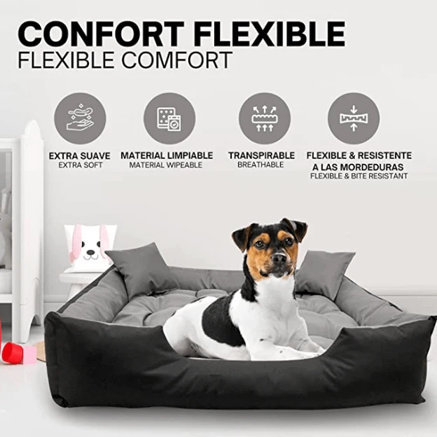Cama / Sofá para cães, Lavável, ideal para Cães Grandes - 115 cm x 95 cm
