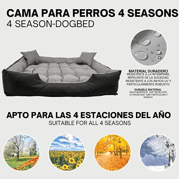 Cama / Sofá para cães, Lavável, ideal para Cães Grandes - 115 cm x 95 cm