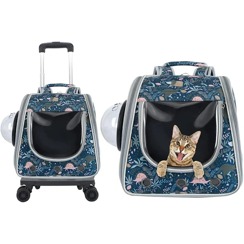 Mochila / Trolley respirável, tipo cápsula, para Gatos ou Cães pequenos