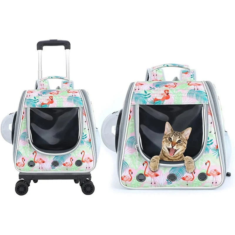 Mochila / Trolley respirável, tipo cápsula, para Gatos ou Cães pequenos