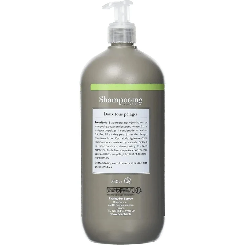 Beaphar Champô de alta cosmética para cães, todos os tipos de pêlo