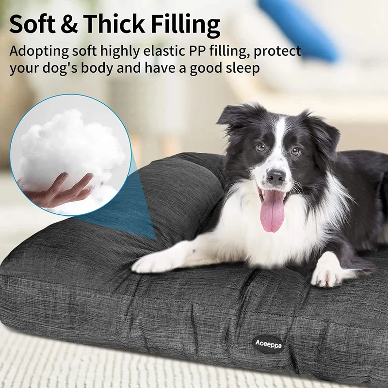 🐶 Cama para Cães Grandes e Médios - Lavável