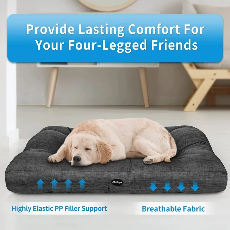 🐶 Cama para Cães Grandes e Médios - Lavável
