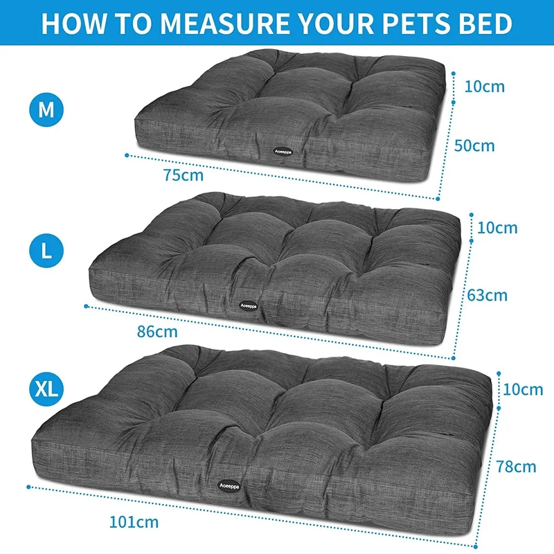 🐶 Cama para Cães Grandes e Médios - Lavável